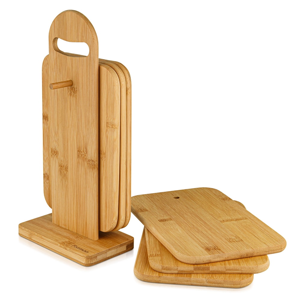 6pcs Chopping Board Set With Display Stand 