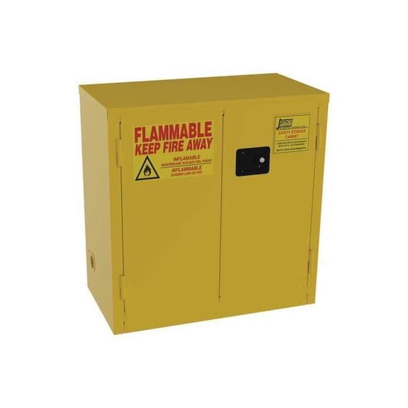 Jamco Flammable Safety Cabinet,22 Gal.,Yellow BS22YP
