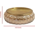 thumbnail image 6 of nu steel Glacier Amber Collection Glass with gold finish Trim Bar Soap Dish Tray for Bathroom Vanities, Countertops, Pedestals, Kitchen Sink - Store Hand Soap, Bars, Sponges, Scrubbers - Amber, 6 of 6