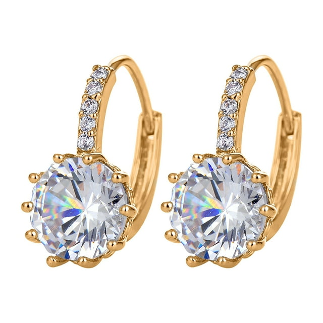 Personality Romantic Retro Diamond Love Metal Cold Light Earrings Ladies JewelryThe Best Gift for A Loved One