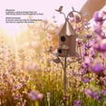 thumbnail image 3 of Decorative Metal Birdhouse: Long,Lasting Iron, Easy Install, Garden Stake Included, 3 of 6