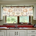 thumbnail image 3 of Yayeee Kitchen Curtains Set of 2 Light Filtering 57"x24" Over Sink Window Panels, Beige Seashell, 3 of 7