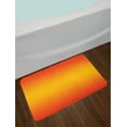 thumbnail image 2 of Ombre Bath Mat, Tropical Sunset Seasons of the Year Inspired Summer Themed Design Artistic Modern, Non-Slip Plush Mat Bathroom Kitchen Laundry Room Decor, 29.5 X 17.5 Inches, Orange Yellow, Ambesonne, 2 of 2