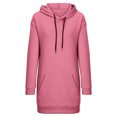 thumbnail image 4 of BangWanChi Sexy Dresses for Women Formal Dresses for Women Long Dresses for Women Women's Casual Long-sleeve Pocket Pullover Hoodie Dress, 4 of 5