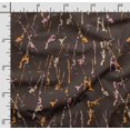 thumbnail image 2 of Soimoi Texture Print, Velvet Fabric, Decor Sewing Fabric By The Yard 54 Inch Wide,Decorative Fabric For Upholstery And Home Accents, Brown, 2 of 5