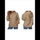 thumbnail image 2 of Sudadera con Capucha para Mujer, Sudadera de Larga, Holgada y con Bolsillos. Caqui M, 2 of 6