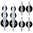 thumbnail image 1 of Miangastore Rope Pulley System Pulley Block Black Plastic 1 Set 9.1x2.6x0.8in, 1 of 8