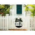 thumbnail image 5 of Faith Front Door Sign Funny Wreaths Hanging Wooden Plaque Decoration Round Rustic Wood Farmhouse Porch Decor for Home Front Door Decor, 11 x 11 Inch, 5 of 5