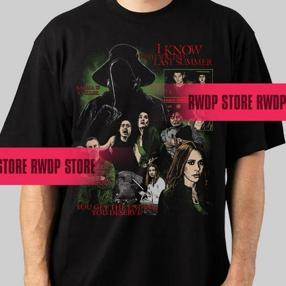 I Know What You Did Last Summer Movie T-shirt, Slasher Horror Film Tees
