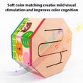 thumbnail image 2 of Mistaha Cartoon Style Mini Three-tone Drum Set, Handcrafted Octagonal Percussion Instrument, Wooden Drum Kit for Kids and Beginners, 2 of 6