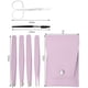 thumbnail image 2 of Juego de pinzas para cejas, juego de pinzas de 6 piezas para mujeres, herramientas de belleza diarias para depilarse el cabello, 2 of 6