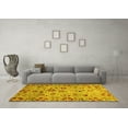 thumbnail image 3 of Ahgly Company Machine Washable Indoor Rectangle Oriental Yellow Traditional Area Rugs, 2' x 3', 3 of 4