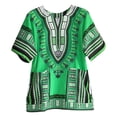 thumbnail image 1 of Camiseta africana Dashiki unisex, cómoda camiseta de manga corta en color V. Talla única, 1 of 7