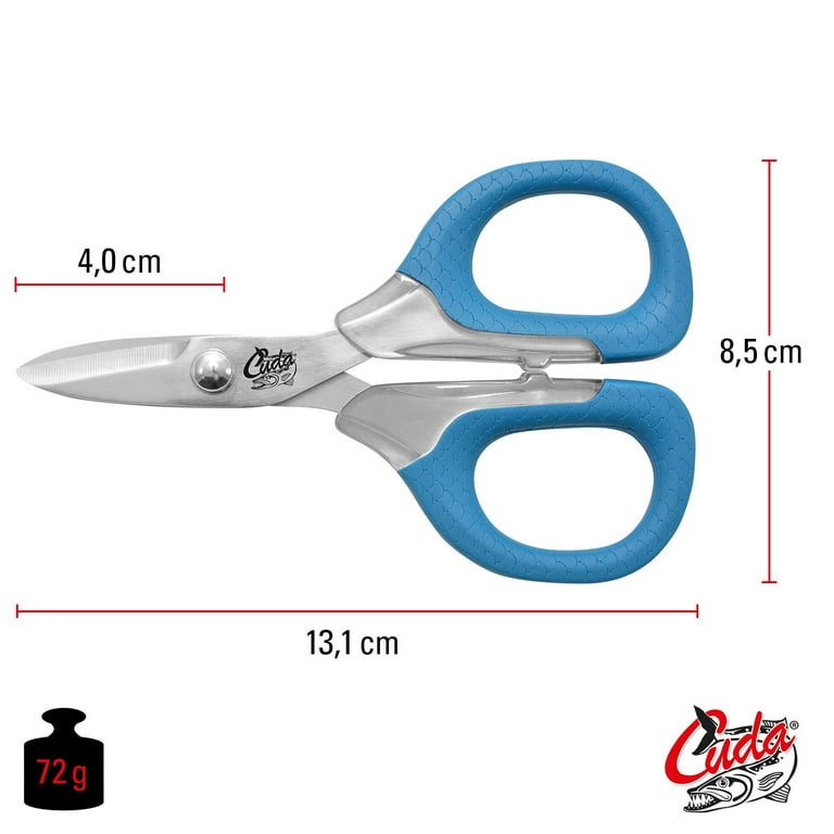 Stainless Steel Anti-Slip Micro Serrated Edges Scissors Heavy Duty Scissors  Braided Line Cutters with Portable