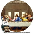 thumbnail image 7 of The Last Supper by Leonardo Da Vinci The World Classic Art Reproductions,Giclee Prints Framed WallArt for Home Decor,Image Size:24x12 inches,Champagne Frame With Texture Framed Size:27.6x15.6 inchs, 7 of 7