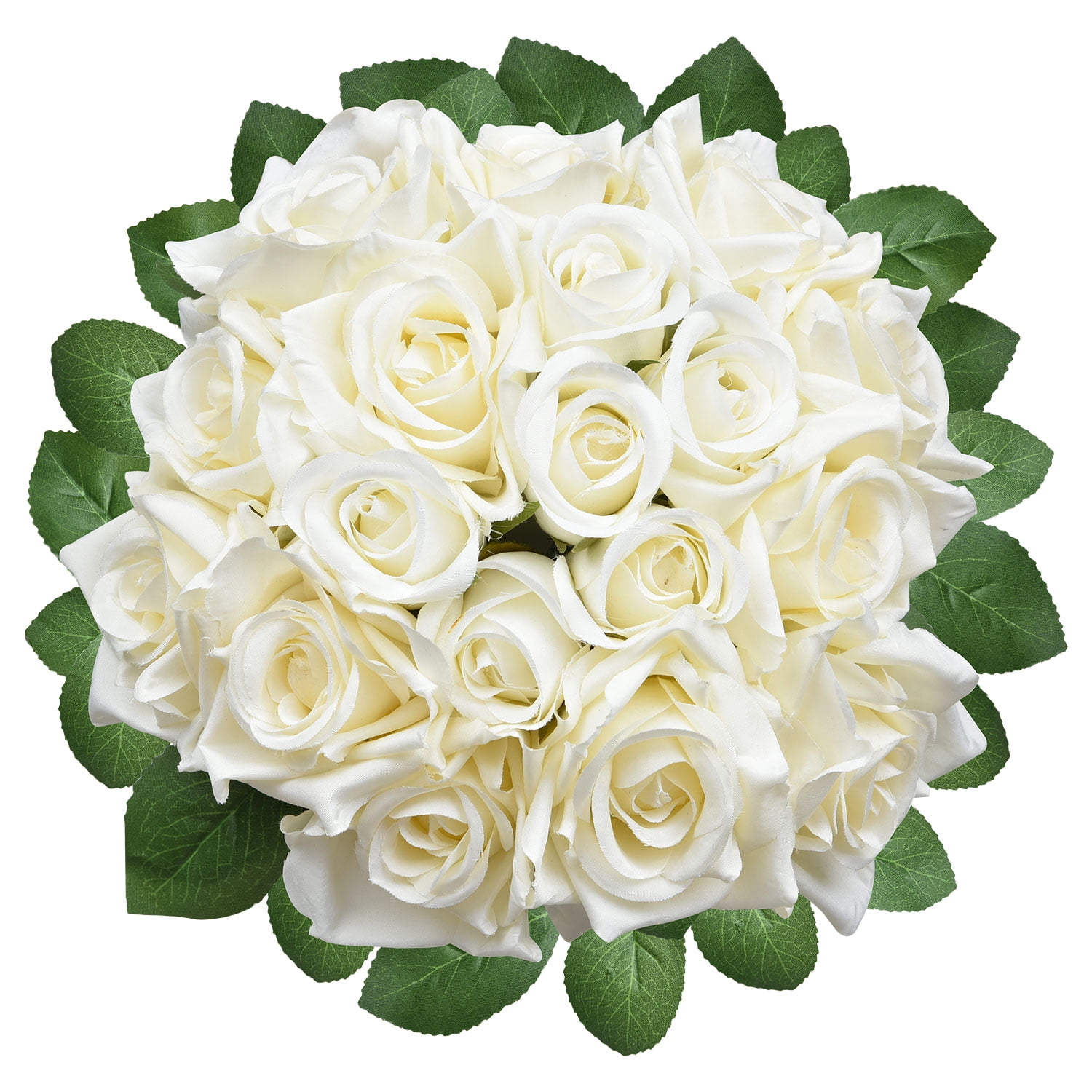 21 Head Artificial Rose Silk Flower Leaf Bouquet Home Wedding Party Floral Decor 