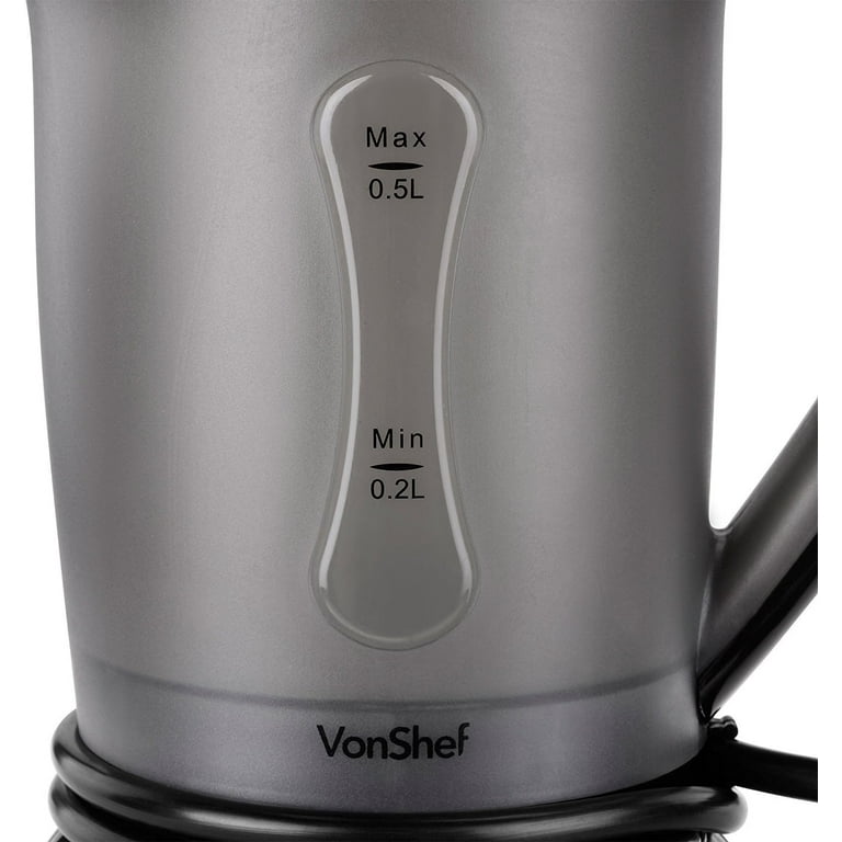 VonShef 220 240 Volts Travel Kettle with Cups Portable and