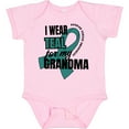 thumbnail image 3 of Inktastic I Wear Teal for My Grandma Ovarian Cancer Awareness Boys or Girls Baby Bodysuit, 3 of 5