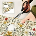 thumbnail image 6 of Yayeee Faucet Mat for Kitchen Sink 14.7" Diatomite Long Splash Guard Pad, Beige Floral, 6 of 7