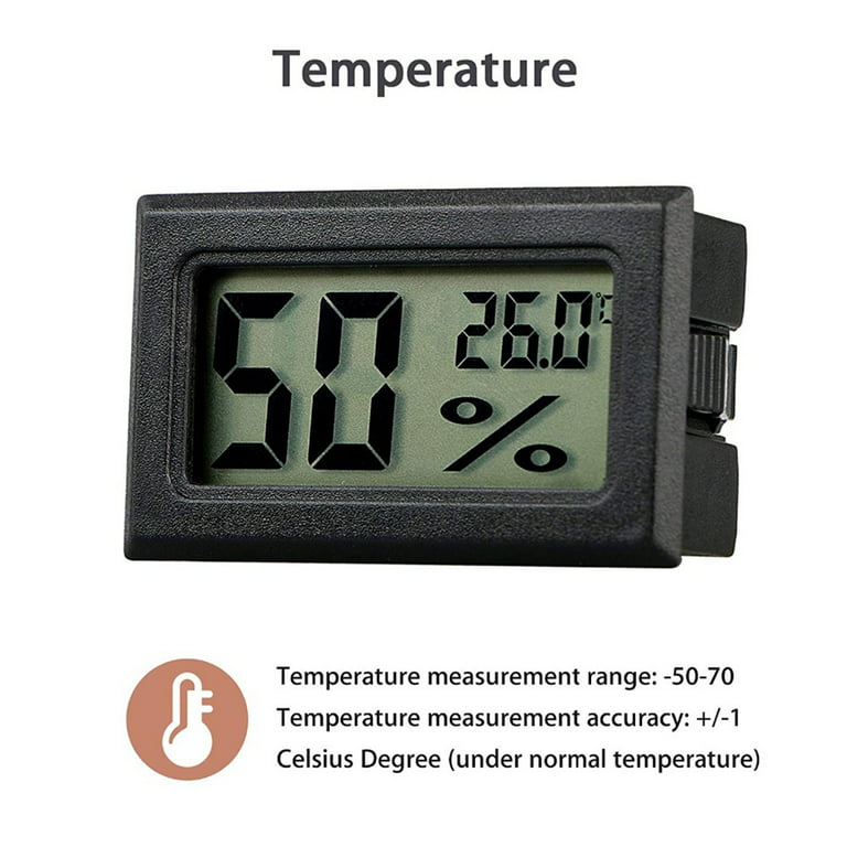 Mini LCD Digital Thermometer Hygrometer Indoor Room Temperature