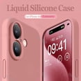 thumbnail image 2 of New Luxury Original Liquid Silicone Phone Case For iphone 16 15 14 13 12 11 Pro Max Plus Lens Protection Shockproof Back Cover Black For iPhone 13 ProMax, 2 of 6