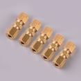 thumbnail image 3 of 5-Piece Brass Brake Line Compression Fittings Unions (Fits 3/16" OD Tubing) -, 3 of 4