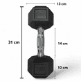thumbnail image 4 of Infinité Mancuerna Hexagonal de 7 kg Linea economica IF-LEHK7, 4 of 6