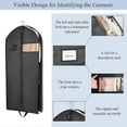 thumbnail image 4 of 60" Garment Bags for Travel, 5 Pack Garment Bag for Dresses Long, Visible Design Dress Bags for Hanging Clothes, Storage Wedding Gowns, Dresses, Suits, 4 of 5