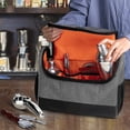 thumbnail image 4 of Portable Bartender Kit Bag Storage Pouch with Side Side Pockets Handheld Portable Pockets Drink Bottle Spoon Pourer Case Kitchen Organizer Travel Picnic, 4 of 7