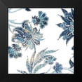 thumbnail image 2 of Grey, Jace 15x15 Black Modern Framed Museum Art Print Titled - Vic Floral Indigo Mate, 2 of 5