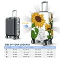 thumbnail image 6 of Haiem Plump Sunflower And Sketch Luggage Cover Printed Suitcase Covers for Luggage Elastic Washable Suitcase Protector Fits 18-32 Inch Luggage-Medium, 6 of 9