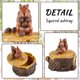 thumbnail image 2 of Cigarrillo cenicero con tapa lindo vivo bosque animal cenicero soporte para interior y exterior ardilla Afortunado Sencillez, 2 of 4