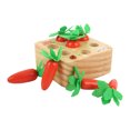 thumbnail image 2 of Juego De Cosecha De Zanahorias, Madera De Pino Resistente Mano Ojo Coordinación Zanahorias Cosecha Juguete De Desarrollo Seguro Interesante Para El Hogar Para Niños ANGGREK Descripción de la referencia, 2 of 5