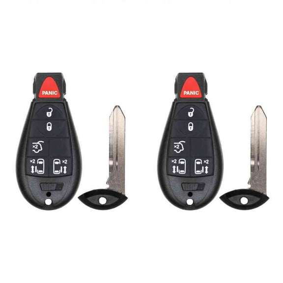 Key Fob Eye4Techs Replacement for Chrysler Town & Country 2008 FCC IYZ-C01C IYZC01C Part Number 56046704 56046704AG 56046705 56046705AG Pack of 2