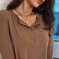 thumbnail image 3 of Camiseta deportiva de manga larga de hilo de secado rápido y transpirable para primavera y verano para mujer, para correr, fitness, yoga, informal, 3 of 6