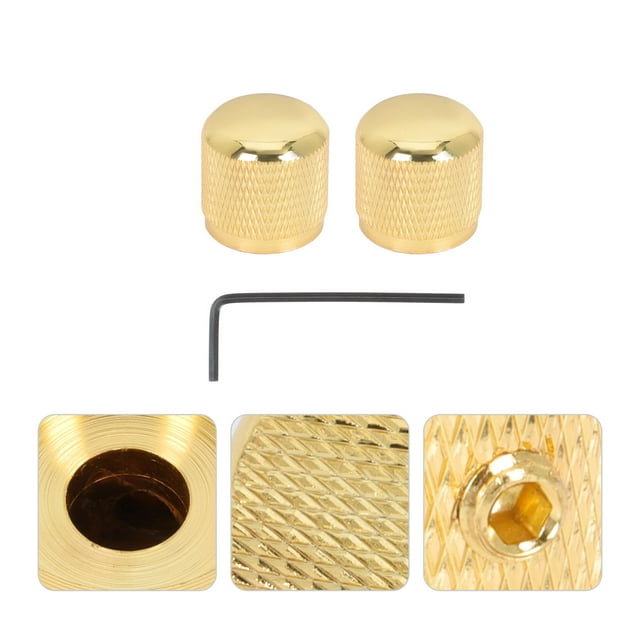 ADDHAT 1Jgo Accesorios Prácticos Dorados Para Guitarra Eléctrica Control De Volumen Y Tono