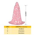thumbnail image 2 of Honeii Love Print Poncho Cape, Cloak Coat, Snuggly Hooded Wearable Blanket, Hooded Cape For Teenagers,Halloween Costumes-Medium, 2 of 7