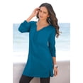 thumbnail image 5 of Roaman's Women's Plus Size Ultimate Y Neck Tunic, 5 of 6