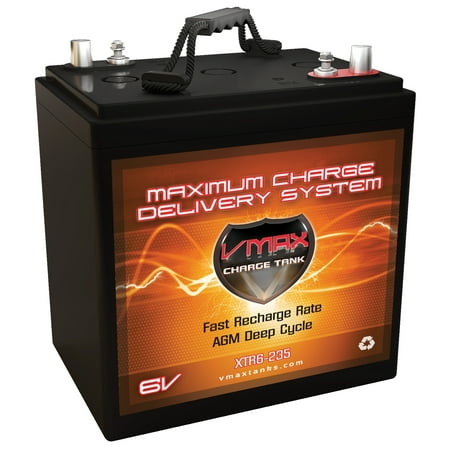 VMAX XTR6-235 Extreme Series 6 Volt 235Ah AGM Deep Cycle Group GC2 Battery replacement for NAPA 8147