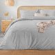 thumbnail image 1 of Juego de Funda para Edredon Duvet Dreamlab, Tamaño Individual, Color Gris, 2 Piezas, 1 of 9
