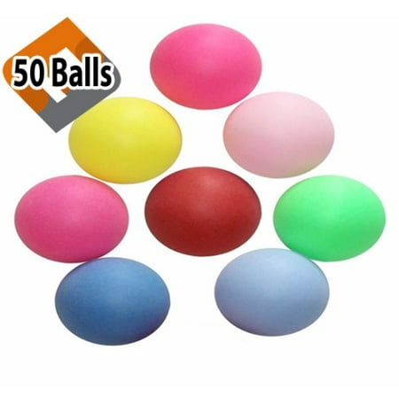 50 Assorted Beer Pong Balls Color Ping Pong Balls Washable