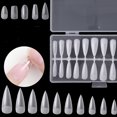 thumbnail image 4 of Semi-frosted full nail patch, 240pcs fake nail patch, 4 of 5