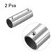 thumbnail image 3 of Riel Tuber?a Montaje 2-V?as 100mm Longitud 202 Inoxidable Acero Recto Conector Cepillado para 33mm/1.3" OD Pasamanos Barandilla 2uds Unique Bargains accesorios de tuberia, 3 of 5