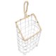 thumbnail image 4 of GOOHOCHY Cesta para colgar en la pared, organizador de revistas, cesta de almacenamiento montada en alambre de hierro, 4 of 8