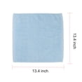 thumbnail image 4 of Unique Bargains 100% Cotton 6-Pack Washcloth Face Towels 13" x 13" Light Blue, 4 of 8