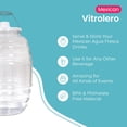 Mexican Clear Vitrolero with Lid, 5 Gallon Jug for Aguas Frescas, Juice