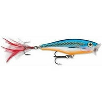 Rapala Skitter Pop 07 Topwater Fishing Lure 2.75" 1/4oz Silver Blue