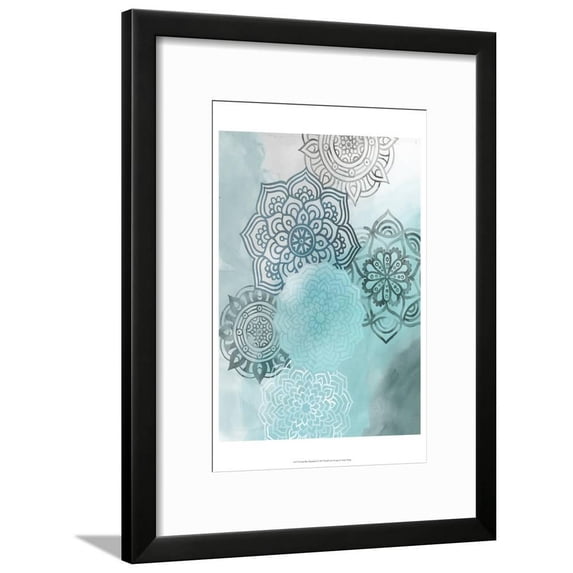 Ink Blot Mandala I, Botanical Framed Art Print Wall Art by Grace Popp Sold by ArtCom