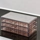 thumbnail image 1 of Cajas y organizadores de joyas Caja de almacenamiento de joyas Transparente Multicapa Gran capacidad Anillo Pendiente Collar Pulsera Cajón de hogar Caja de joyería Cajas de almacenamiento con múltiple, 1 of 6