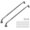 Brushed Nickel, variant on Grab Bars for Shower, 2 Pack 36-Inch Anti Slip Shower Handles for Elderly, Safety Shower Grab Bar, Stainless Steel Handicap Grab Bars for Bathroom (Black 1" Diameter)
